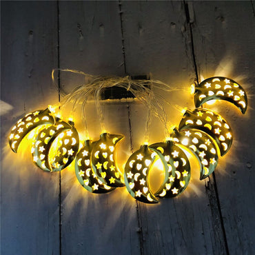 Metal Crescent Lights String