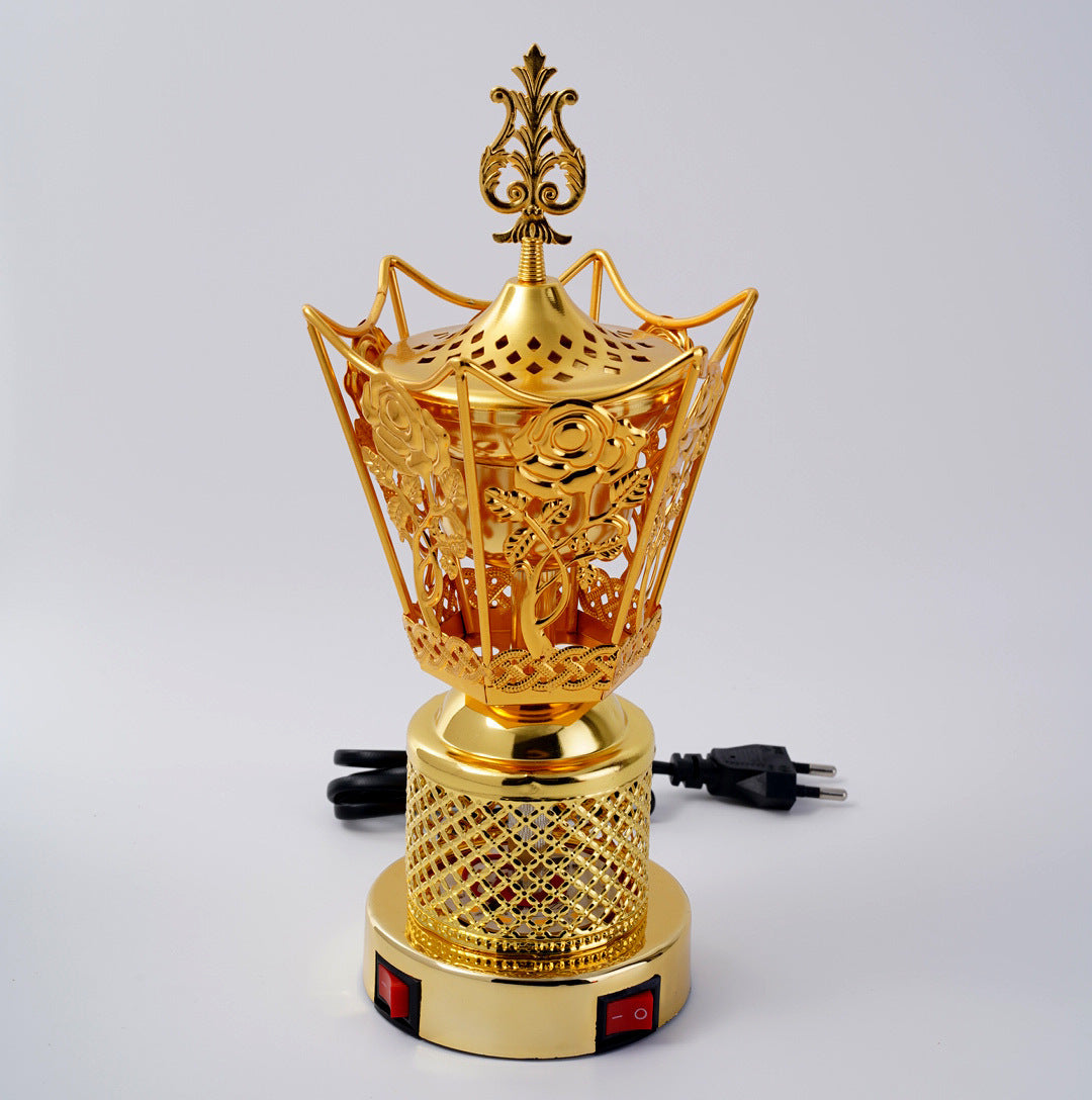 Electric Oud and Bakhoor Burner – Arabesque Pattern