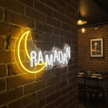 Ramadan AND Crescent Neon Lights
