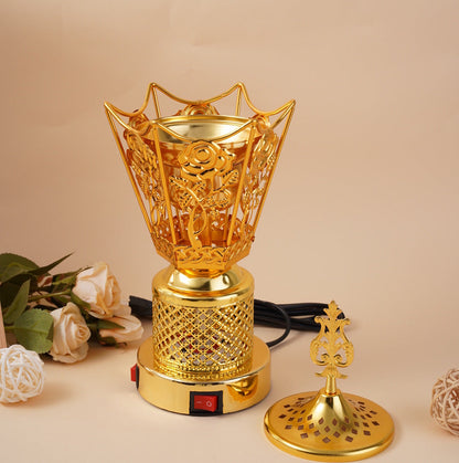 Electric Oud and Bakhoor Burner – Arabesque Pattern