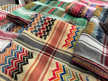 Vibrant Pure White Kufiya (Keffiyeh) | Made in Jordan