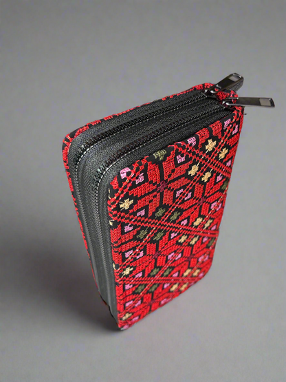 Large Palestinian Wallet – Red, Gold, Watermelon, or Kufiya