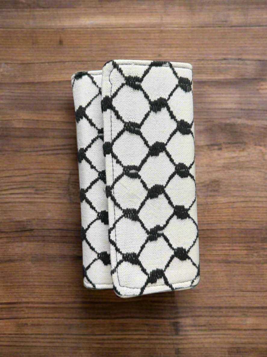 Large Palestinian Wallet – Red, Gold, Watermelon, or Kufiya