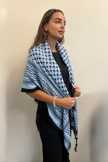 Echoes – Blue Mirage Kufiya (Keffiyeh) | Made in Jordan