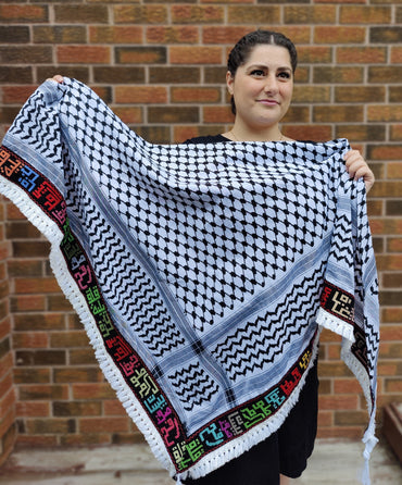 Palestinian Cities Kufiya (Keffiyeh) | Triangle Shawl