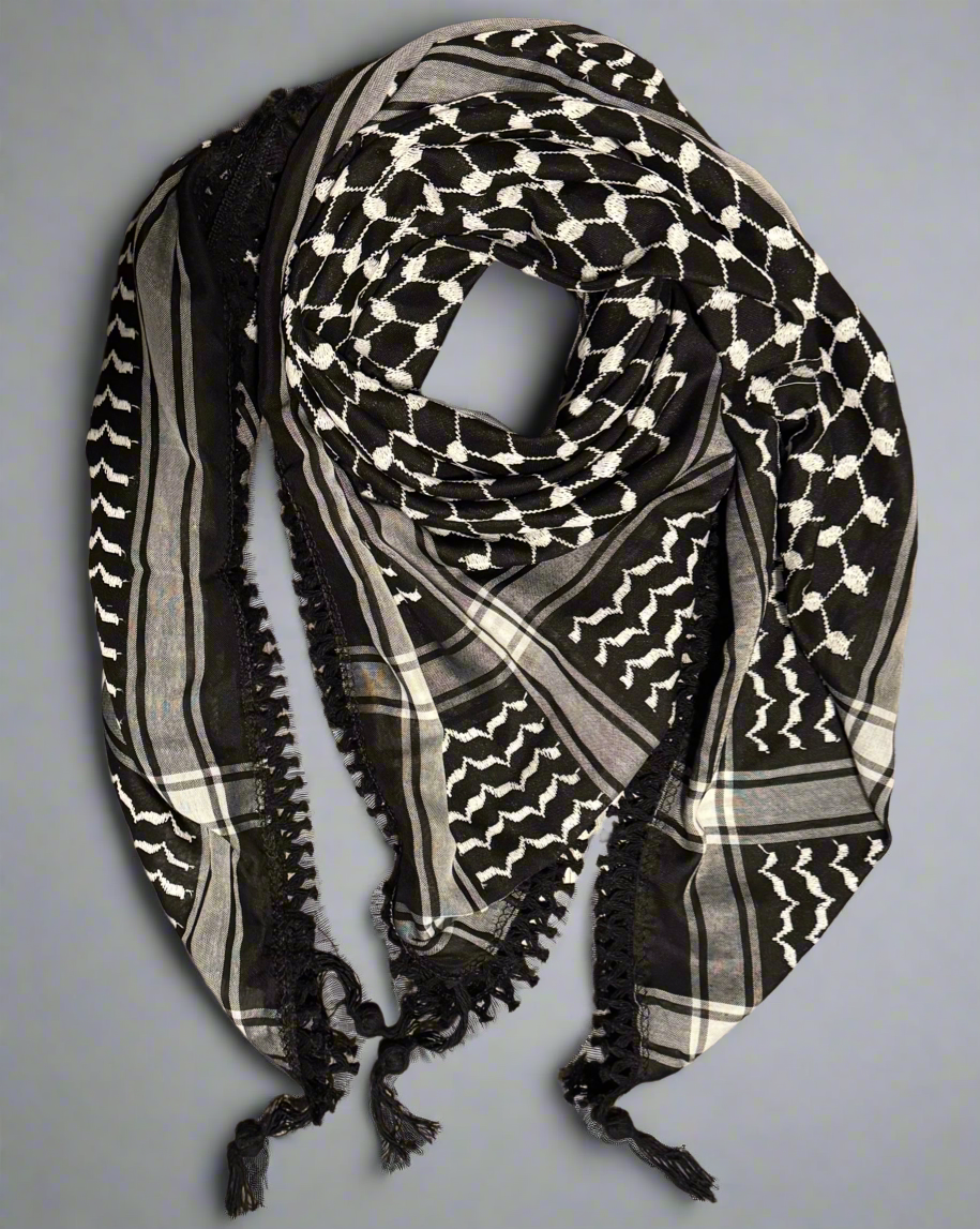 Bold Inversed Kufiya (Keffiyeh) | Made in Jordan