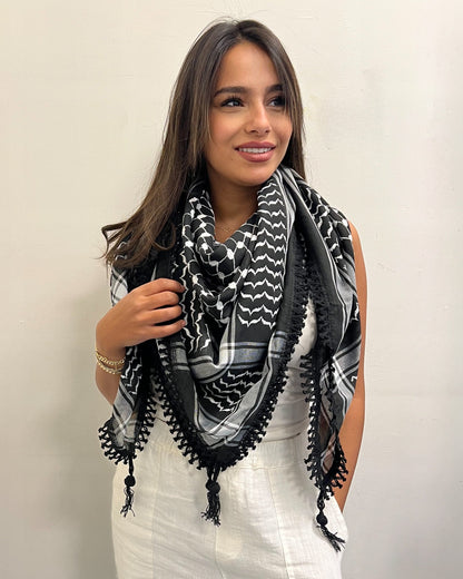 Bold Inversed Kufiya (Keffiyeh) | Made in Jordan