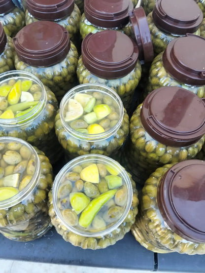 Palestinian Pickled Green Olives from Jenin