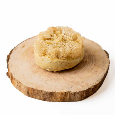 Aleppo Loofah Soap – Natural Olive & Laurel Oil Exfoliating Bar - صابونة حلب