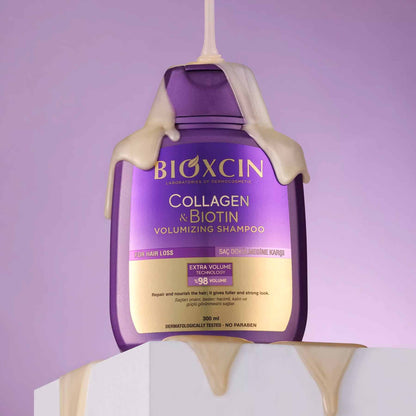 Bioxcin Collagen & Biotin Volumizing Shampoo – 300 ml | For Fine & Flat Hair