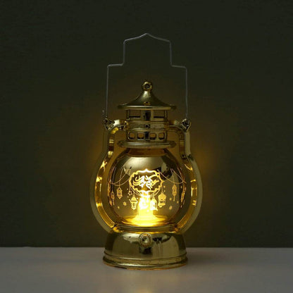 Ramadan Eid Mubarak Lantern Led Lights Party Decor Kids Gifts Middle East laser carved lantern