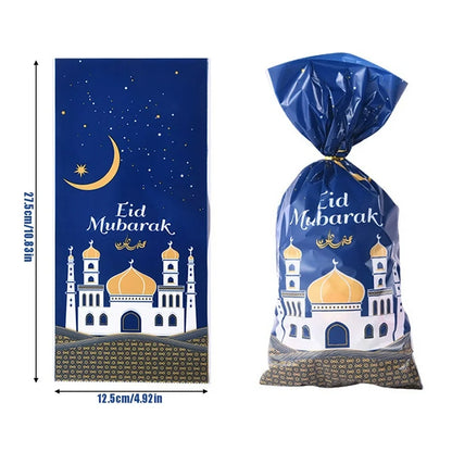 Eid Mubarak Plastic Bags - Twist Tieso