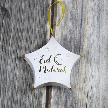 Hot Stamping Pentagram Shape Ramadan Eid Mubarak Gift Box