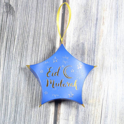 Hot Stamping Pentagram Shape Ramadan Eid Mubarak Gift Box