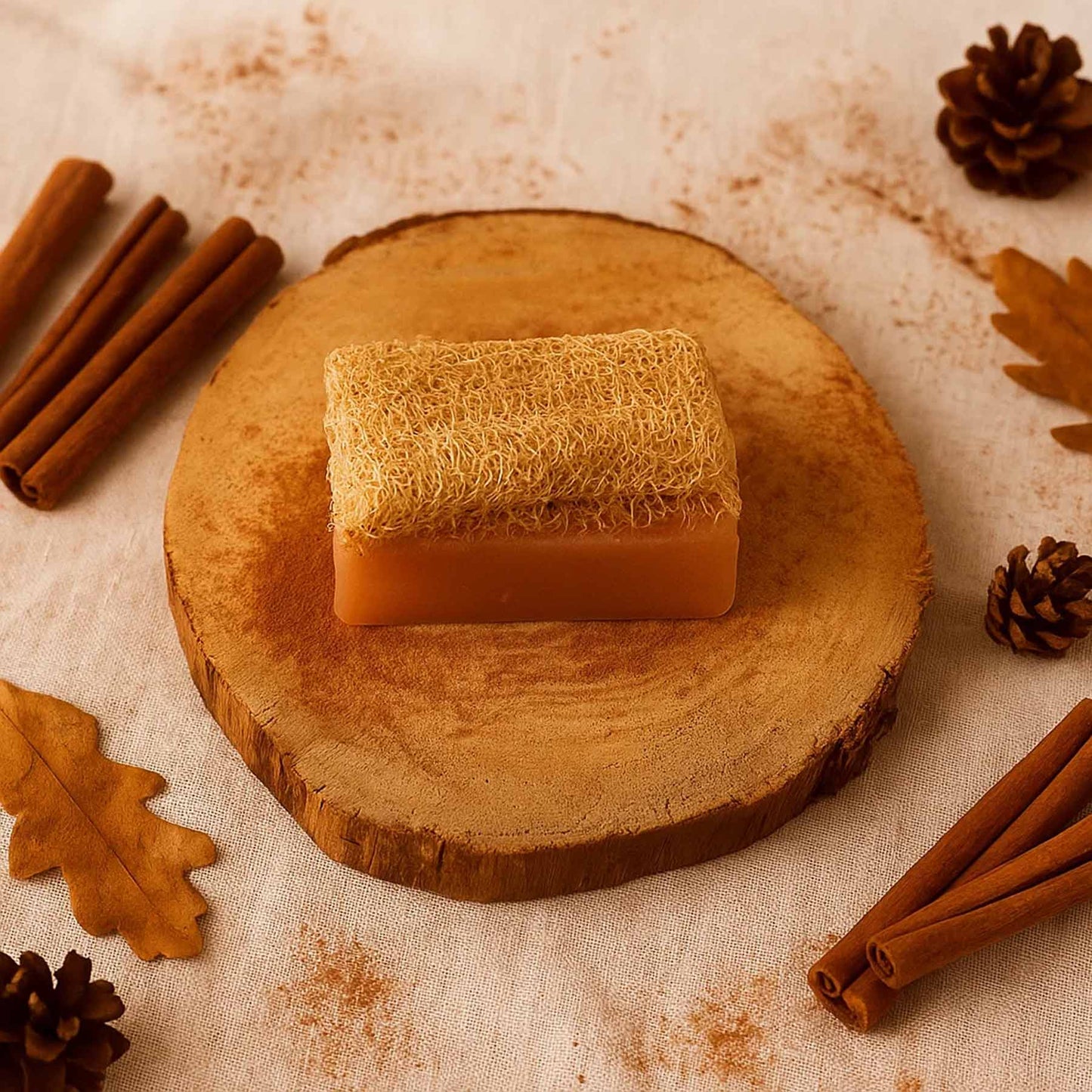 Loofah Soap: Cinnamon